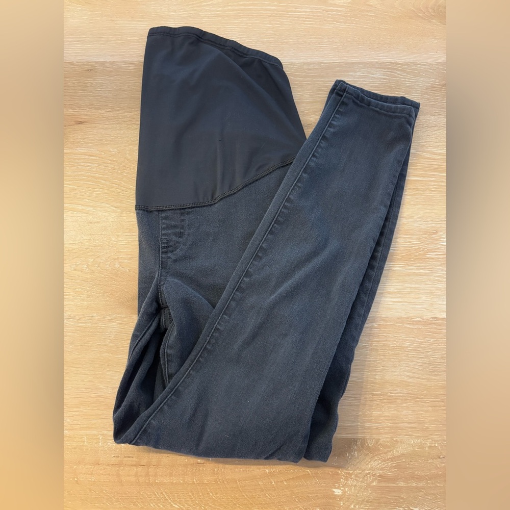 Madewell Maternity Skinny Jeans (faded black)